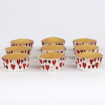 Cupcake Baking Cases - Hearts